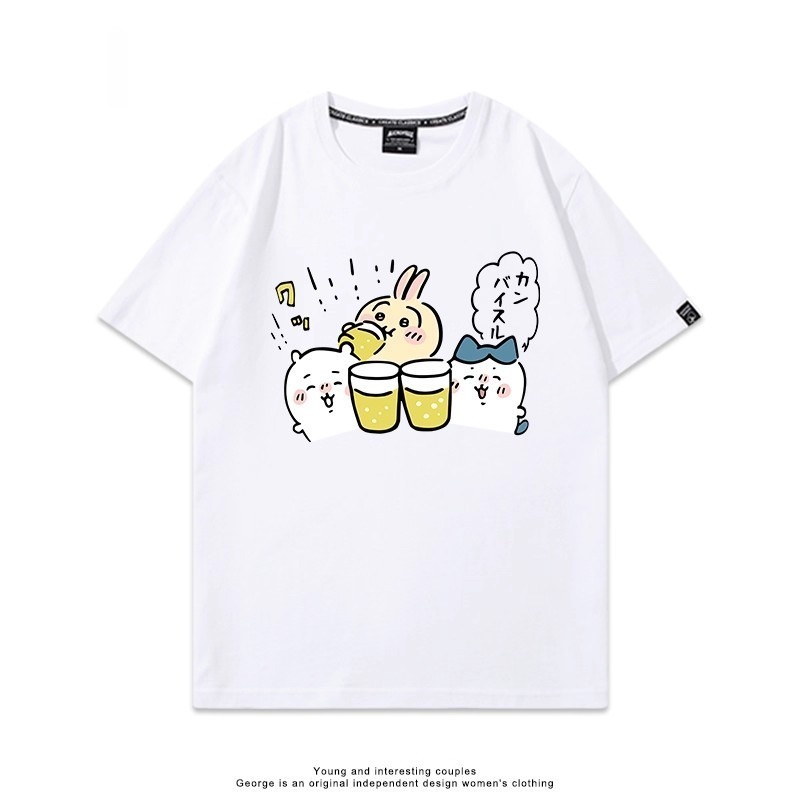 Chiikawa 2025親子情侶男女同款 印花短袖T恤-ZUIHANG SHOP