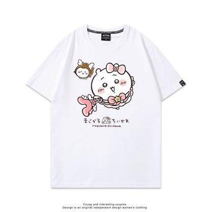 Chiikawa 2025親子情侶男女同款 印花短袖T恤-ZUIHANG SHOP