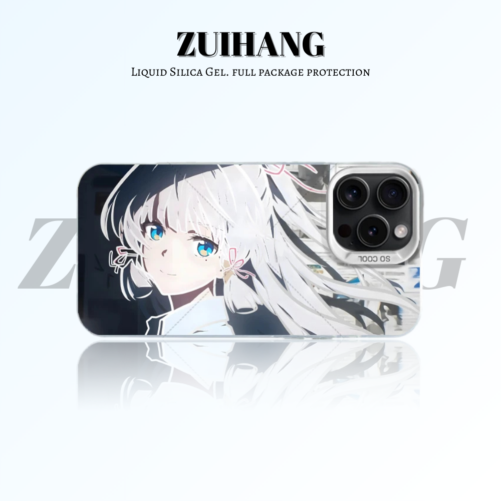 原神彩銀線條漸變防摔手機殼-ZUIHANG SHOP