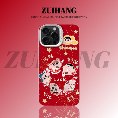 蠟筆小新彩銀防摔手機殼-ZUIHANG SHOP