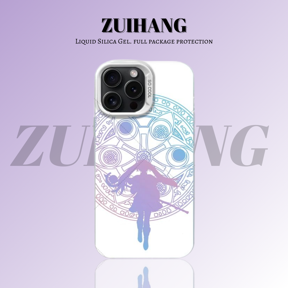 芙莉蓮彩銀線條漸變防摔手機殼-ZUIHANG SHOP