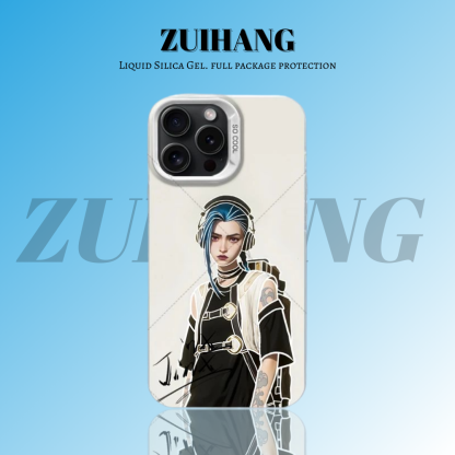 英雄聯盟：奧術彩銀線條漸變防摔手機殼-ZUIHANG SHOP