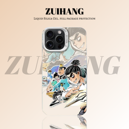 刺客伍六七彩銀線條漸變防摔手機殼-ZUIHANG SHOP