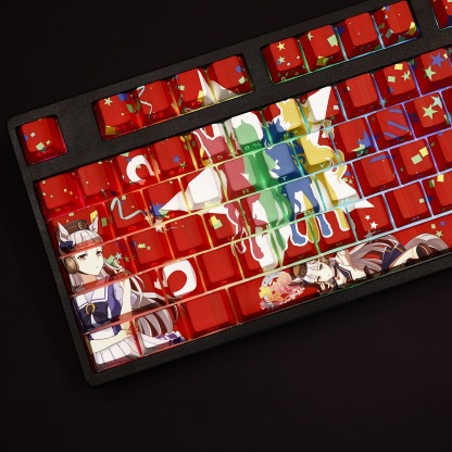 黃金船賽馬娘透光RGB108鍵標準配列衛星軸鍵帽-ZUIHANG SHOP