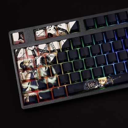 Saber透光RGB108鍵標準配列衛星軸鍵帽-ZUIHANG SHOP