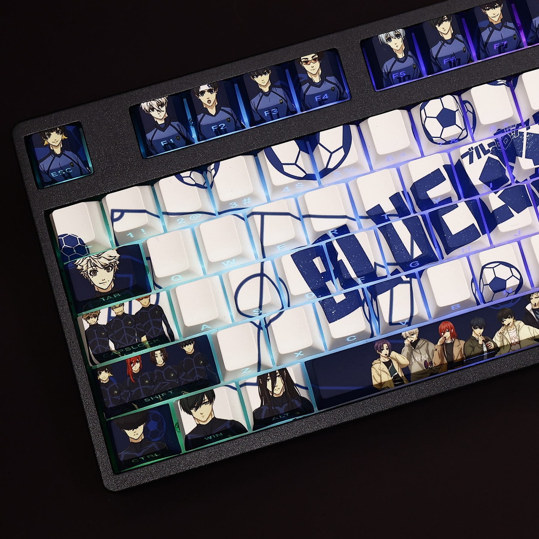 藍色監獄透光RGB108鍵標準配列衛星軸鍵帽-ZUIHANG SHOP