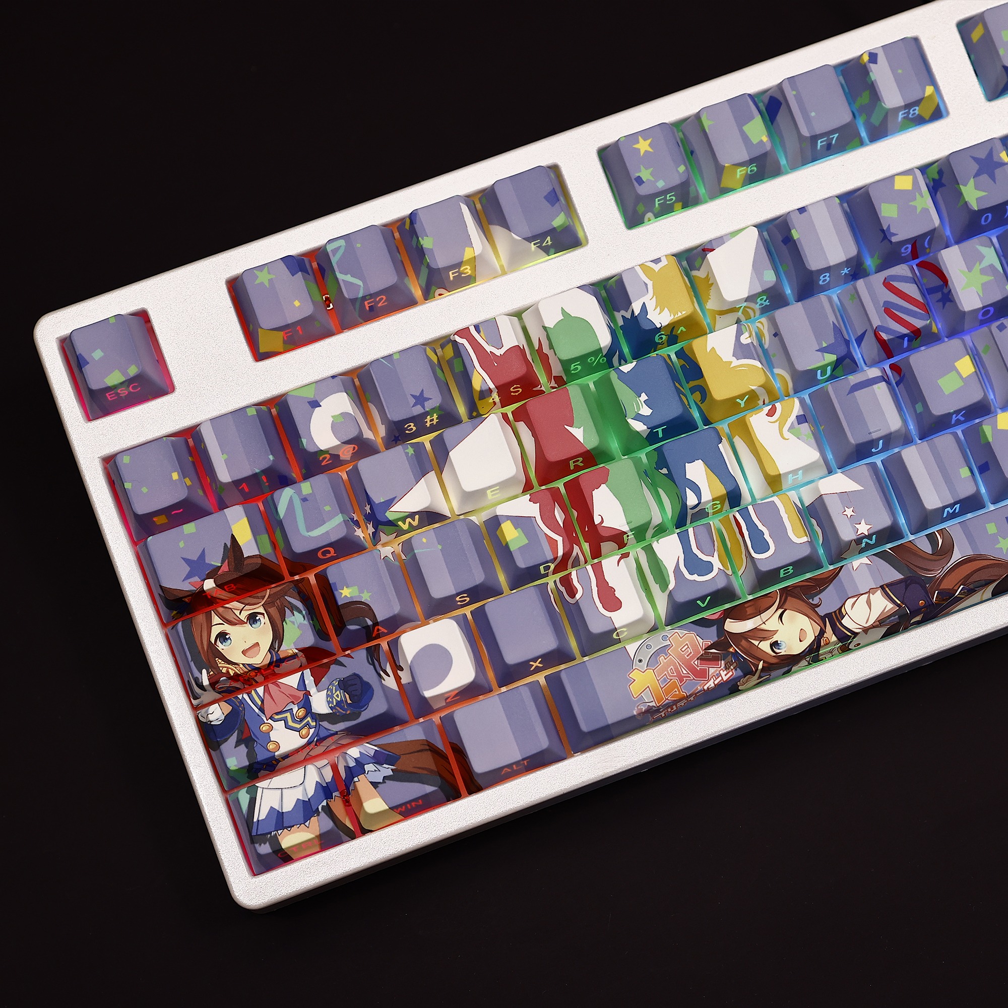 東海帝皇賽馬娘透光RGB108鍵標準配列衛星軸鍵帽-ZUIHANG SHOP