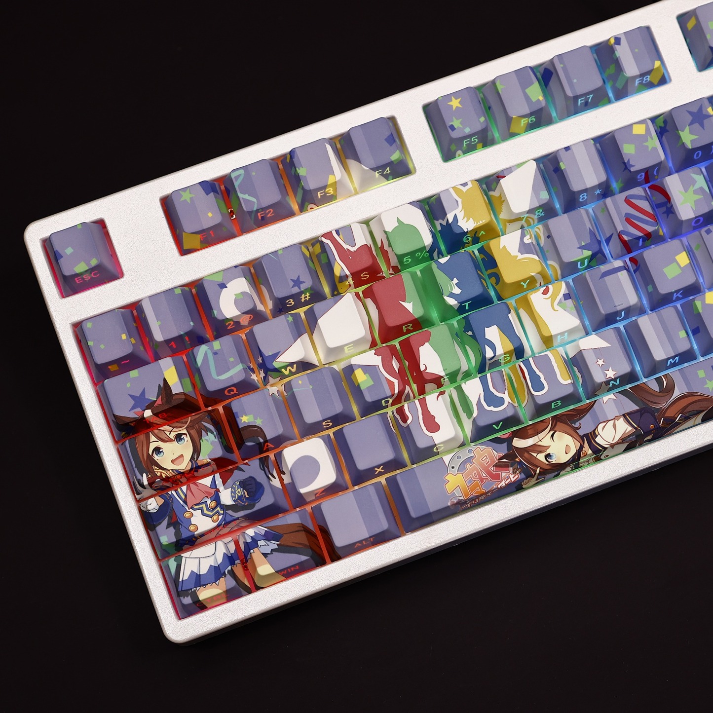 東海帝皇賽馬娘透光RGB108鍵標準配列衛星軸鍵帽-ZUIHANG SHOP