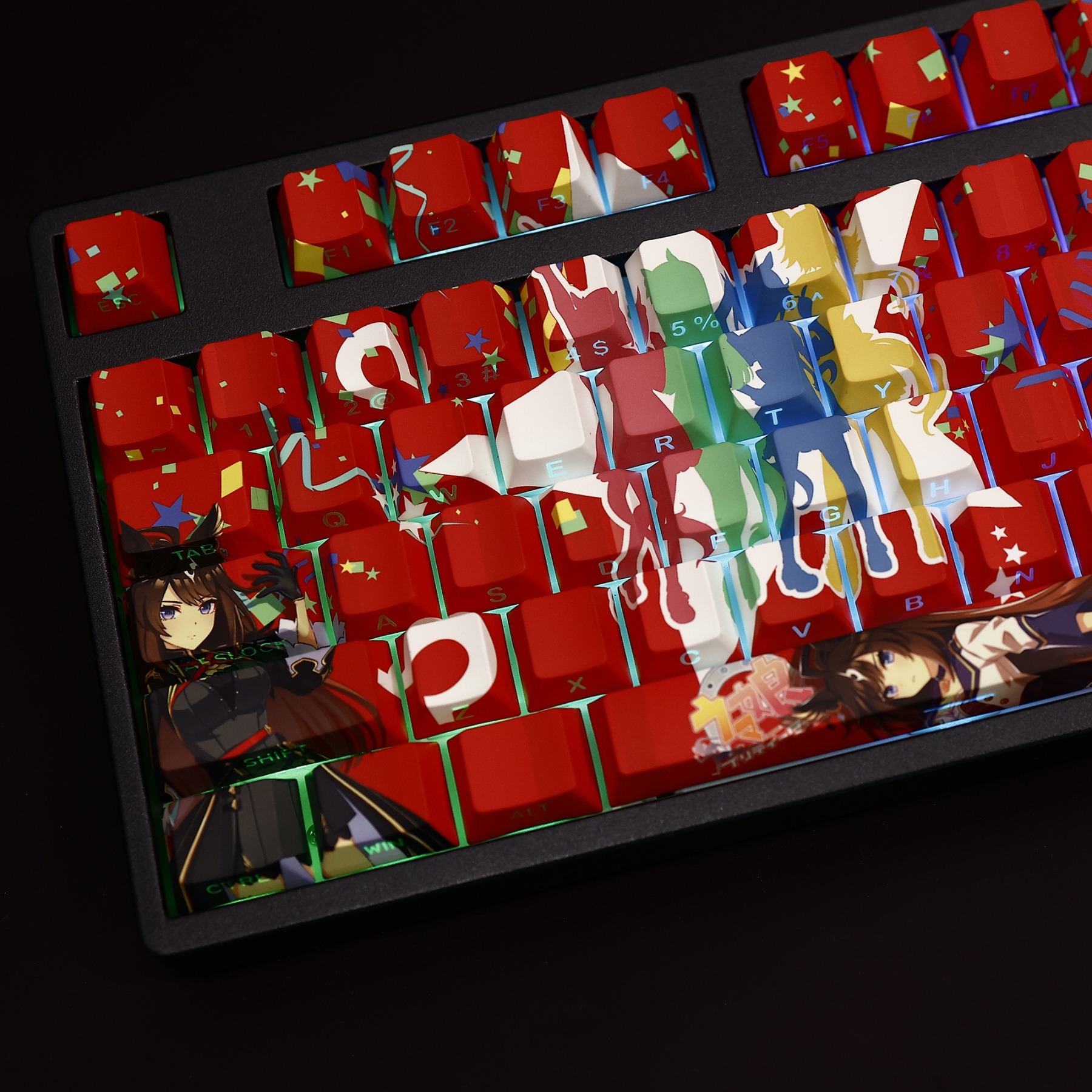 大鳴大放透光RGB108鍵標準配列衛星軸鍵帽-ZUIHANG SHOP