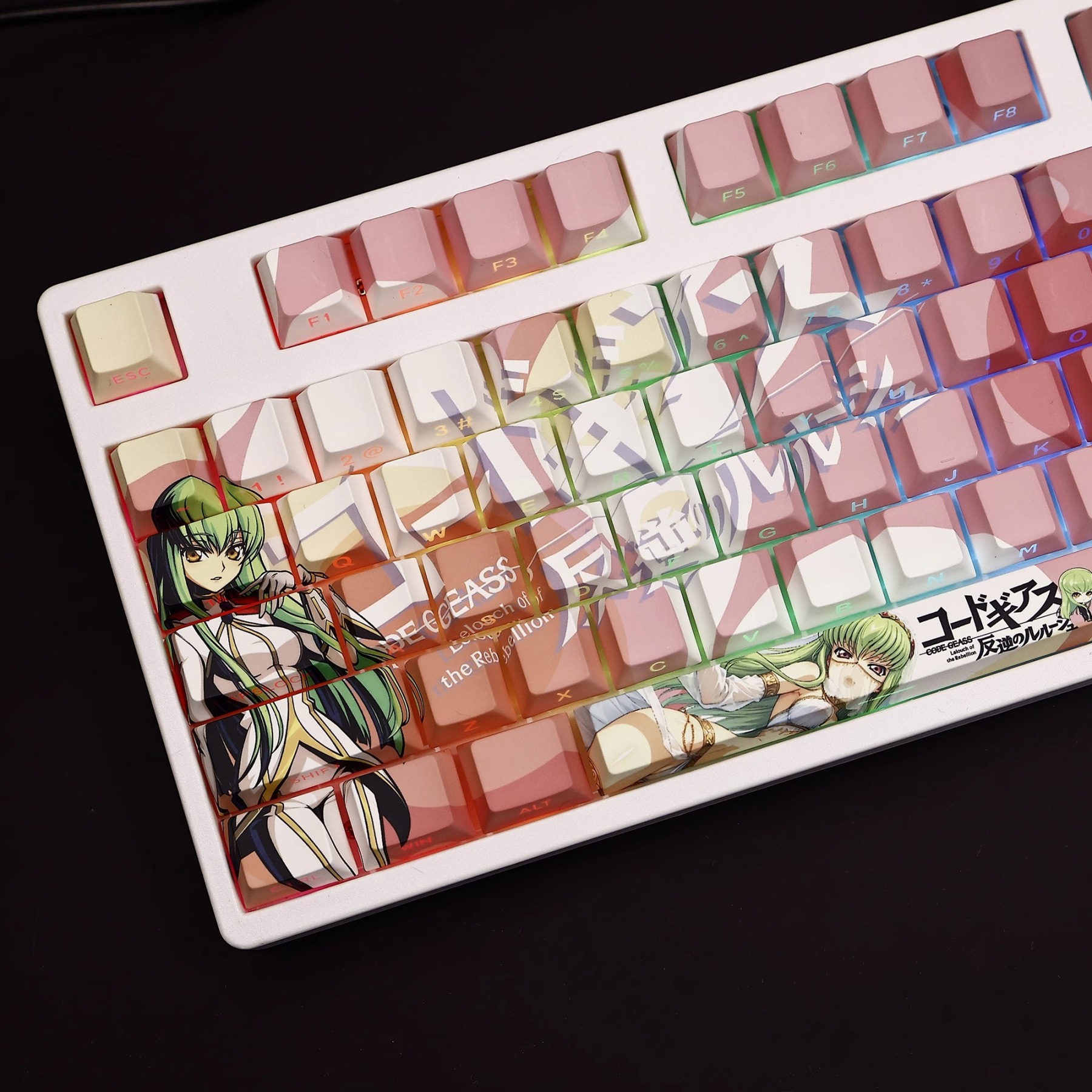 反叛的魯路修C.C.透光RGB108鍵標準配列衛星軸鍵帽-ZUIHANG SHOP