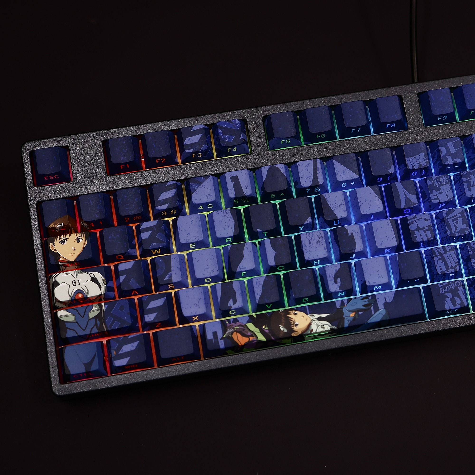 碇真嗣透光RGB108鍵標準配列衛星軸鍵帽-ZUIHANG SHOP