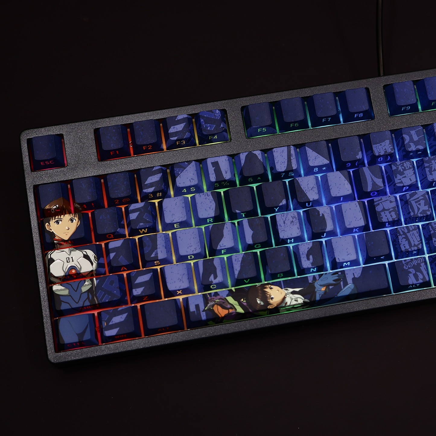 碇真嗣透光RGB108鍵標準配列衛星軸鍵帽-ZUIHANG SHOP