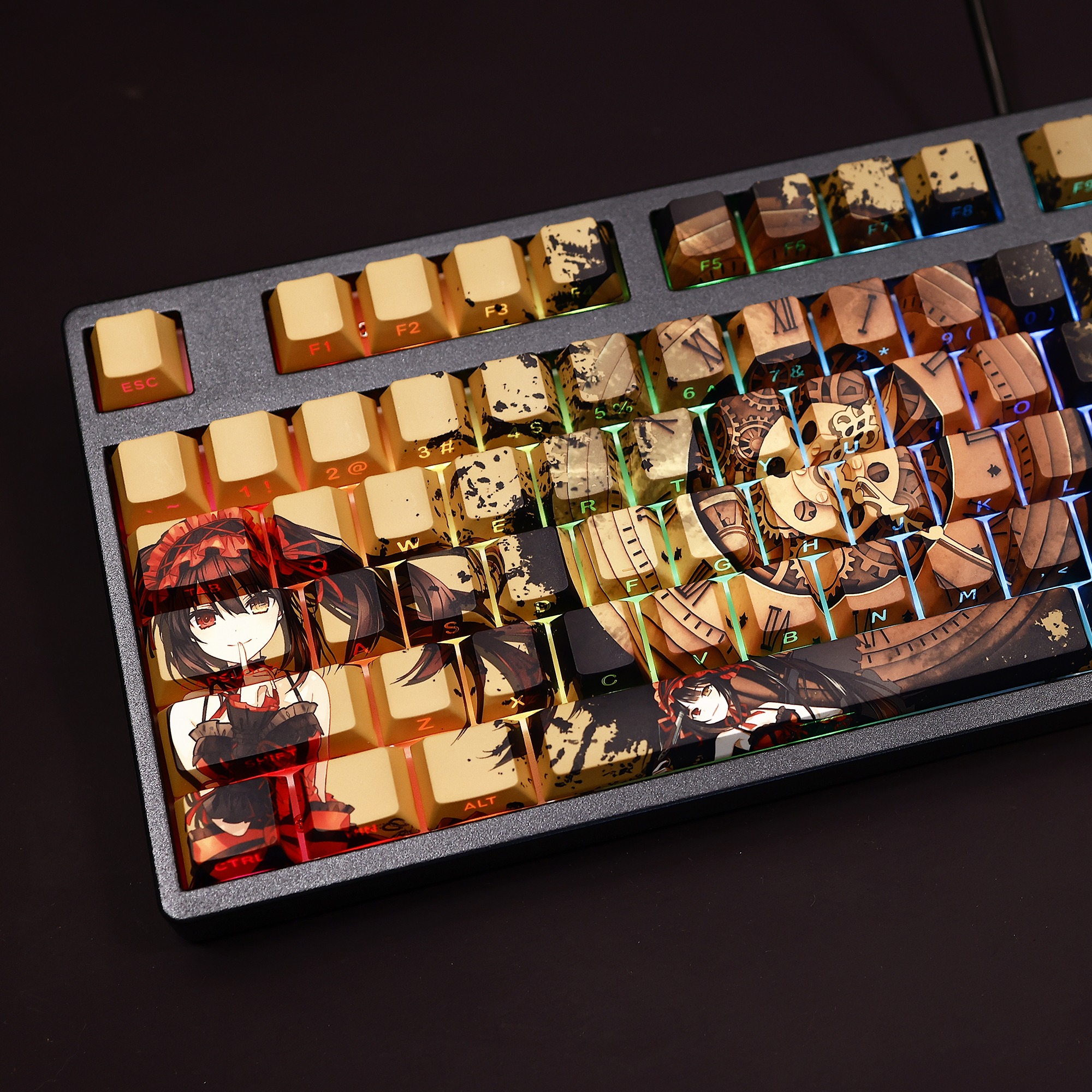 約會大作戰時崎狂三透光RGB108鍵標準配列衛星軸鍵帽-ZUIHANG SHOP