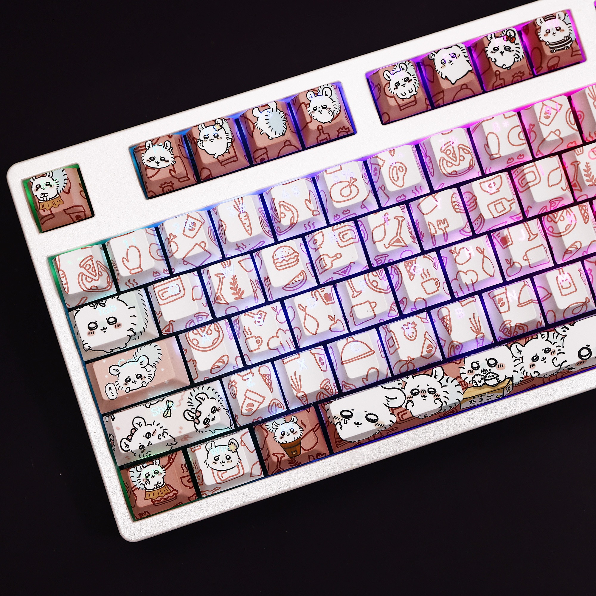 Chiikawa透光RGB108鍵標準配列衛星軸鍵帽-ZUIHANG SHOP