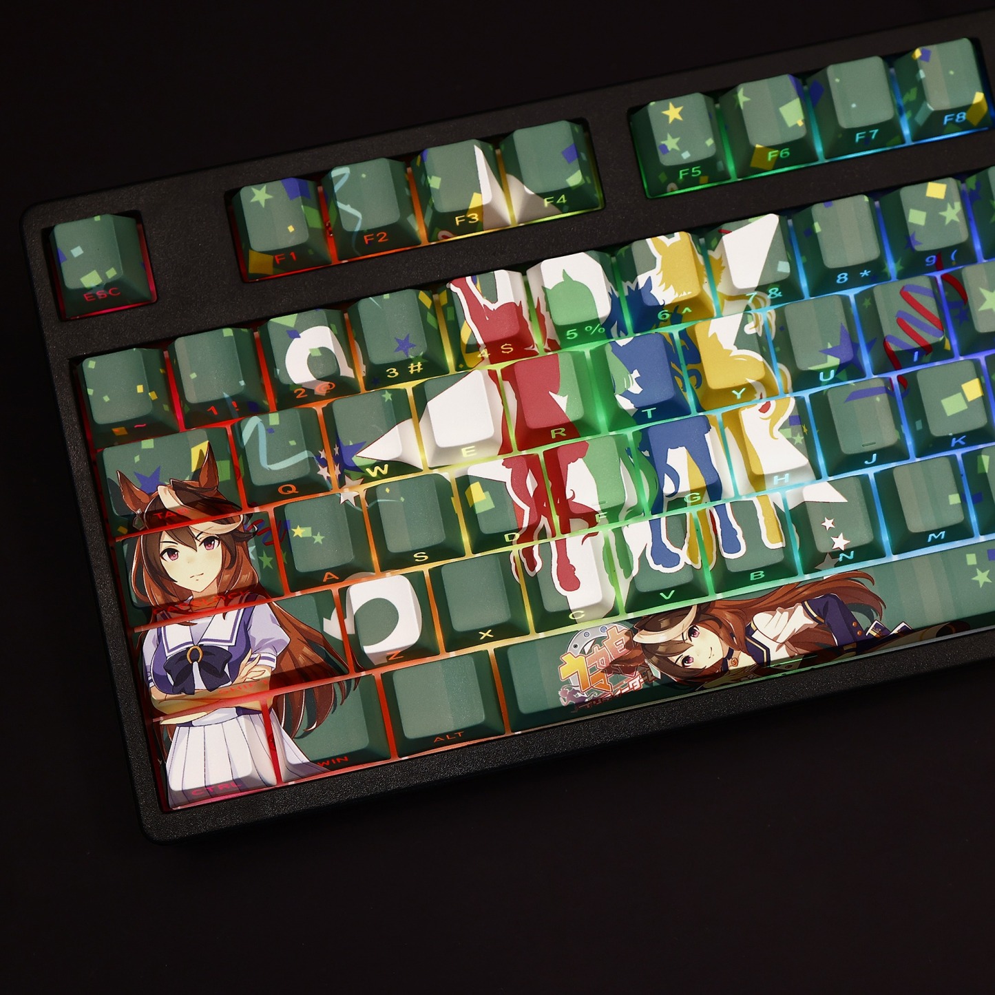 賽馬娘皇帝透光RGB108鍵標準配列衛星軸鍵帽-ZUIHANG SHOP