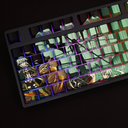 朝田詩乃透光RGB108鍵標準配列衛星軸鍵帽-ZUIHANG SHOP