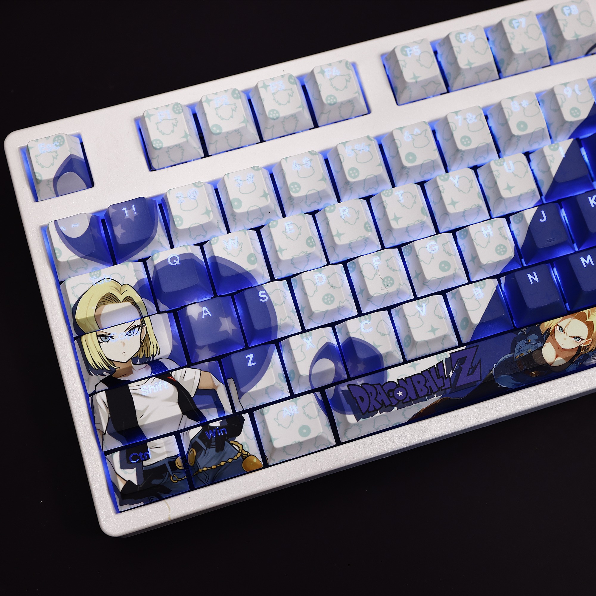 人造人18號透光RGB108鍵標準配列衛星軸鍵帽-ZUIHANG SHOP