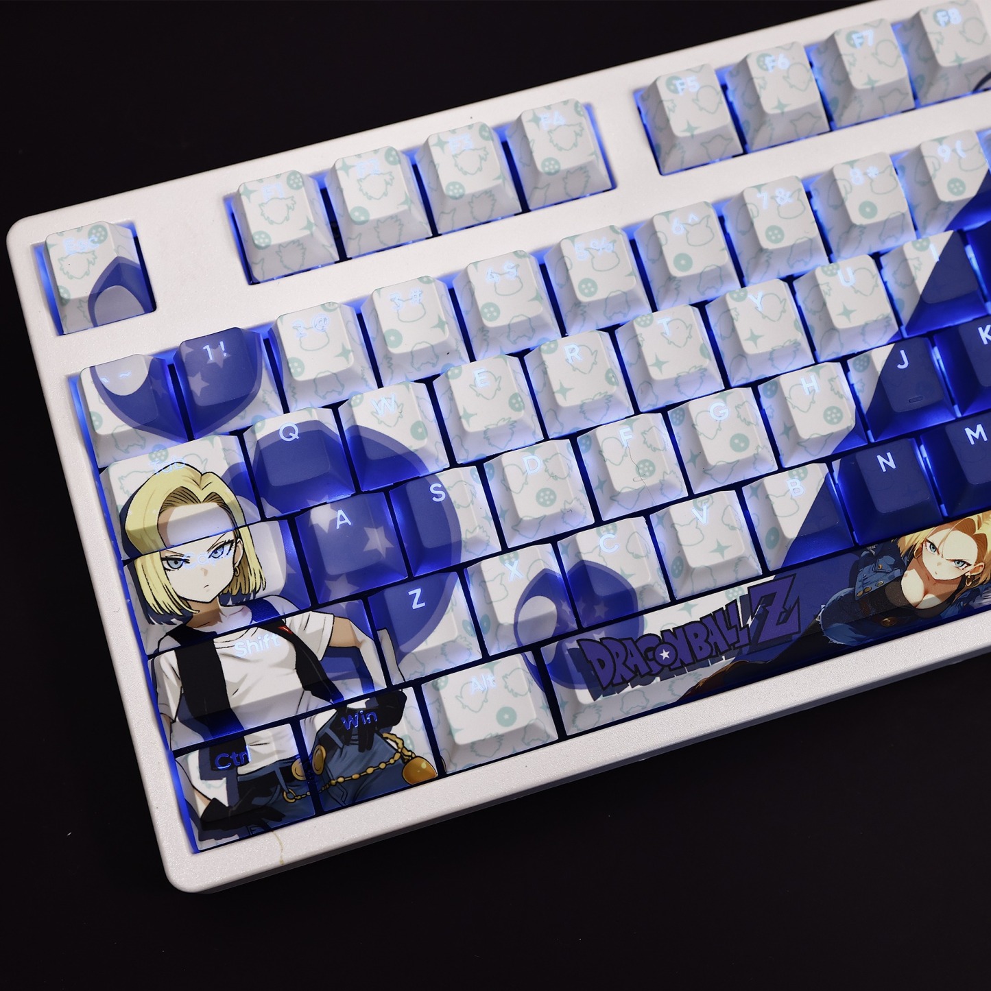 人造人18號透光RGB108鍵標準配列衛星軸鍵帽-ZUIHANG SHOP