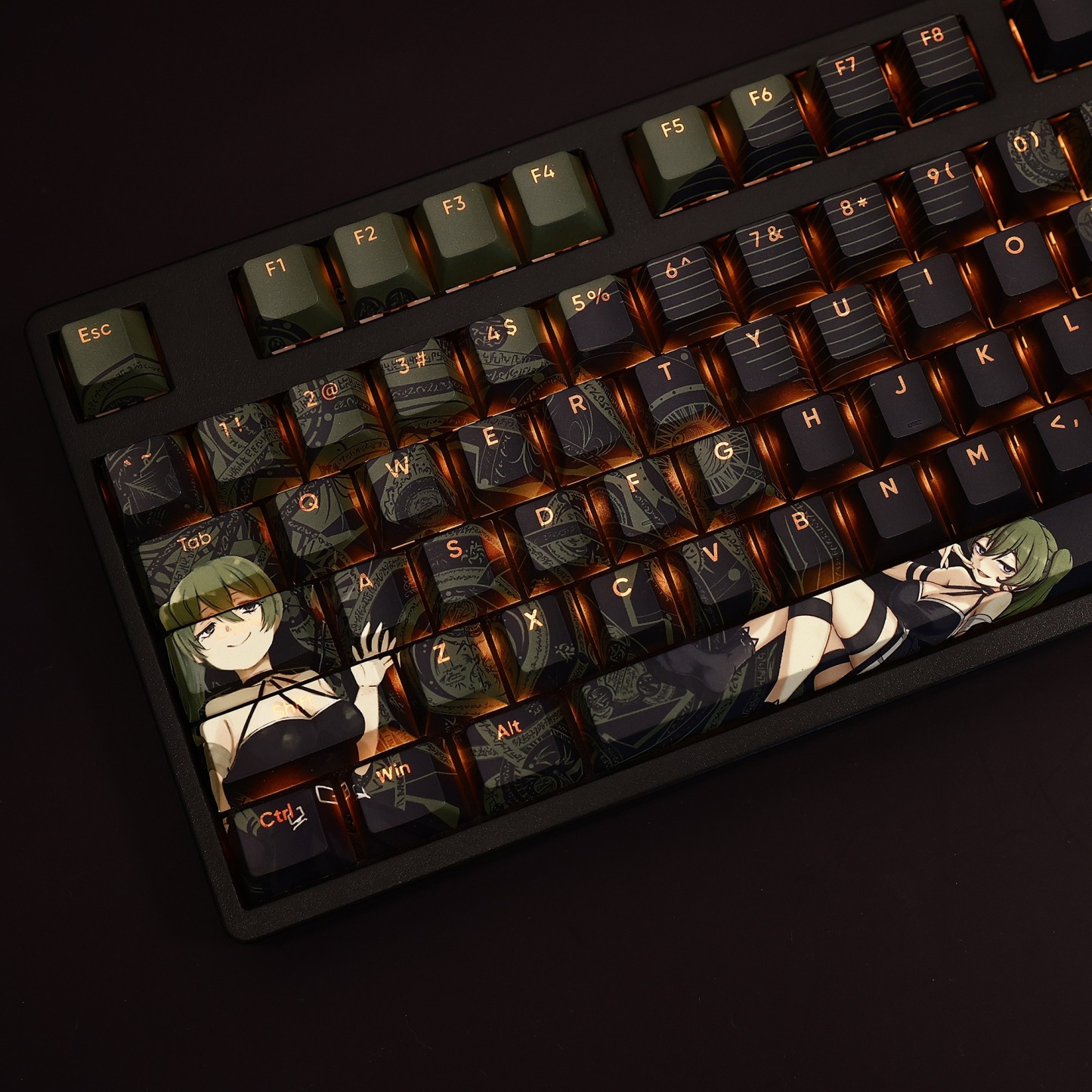 尤貝爾透光RGB108鍵標準配列衛星軸鍵帽-ZUIHANG SHOP