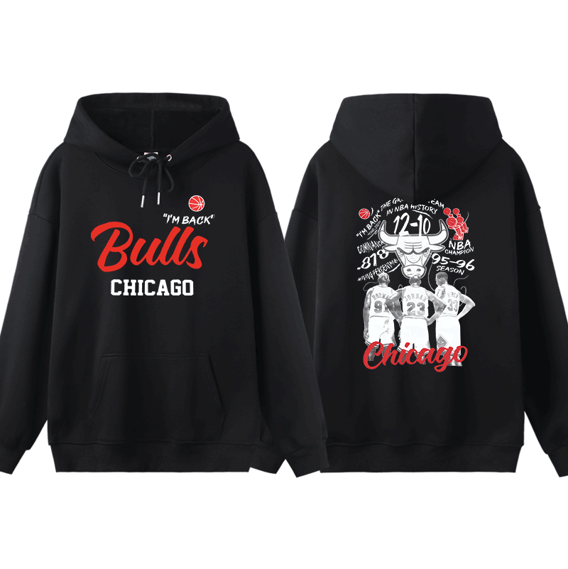 公牛隊新款 親子情侶男女款連帽衛衣-ZUIHANG SHOP