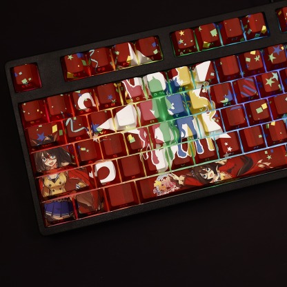賽馬娘神鷹透光RGB108鍵標準配列衛星軸鍵帽-ZUIHANG SHOP