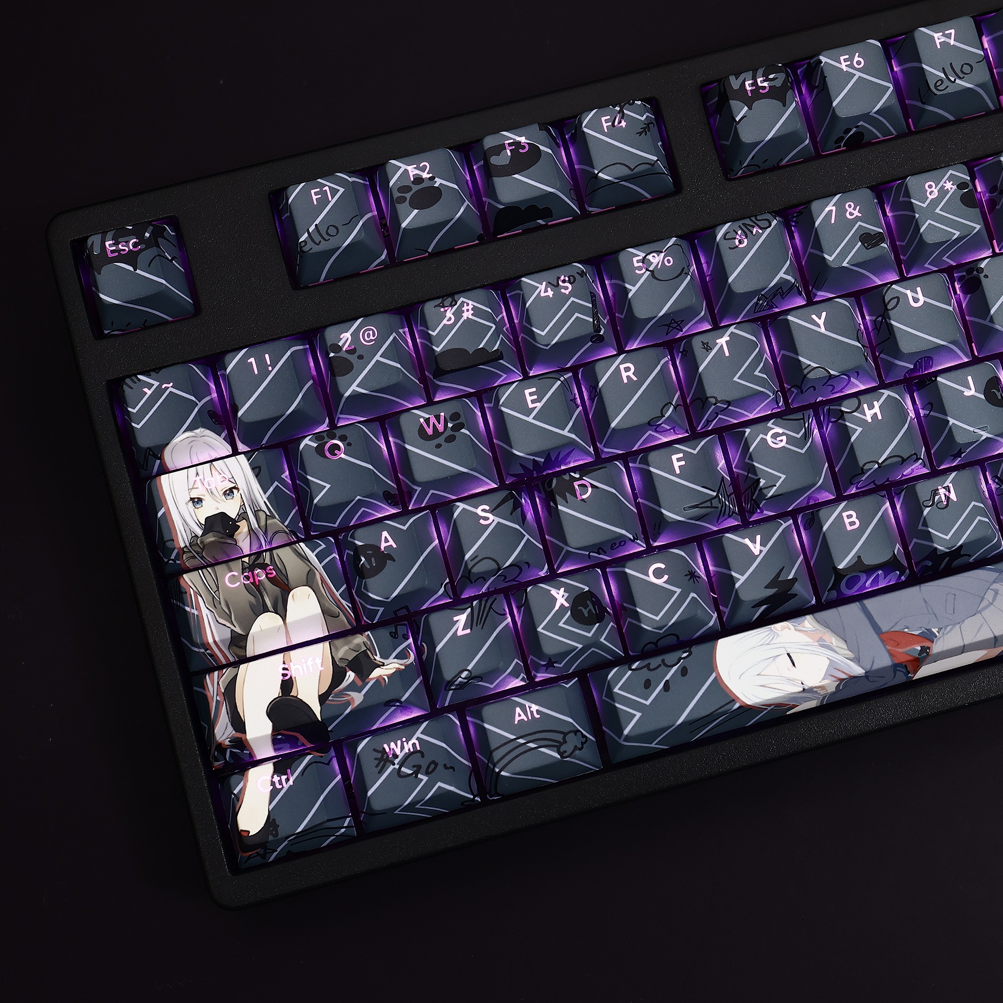 宵崎奏透光RGB108鍵標準配列衛星軸鍵帽-ZUIHANG SHOP