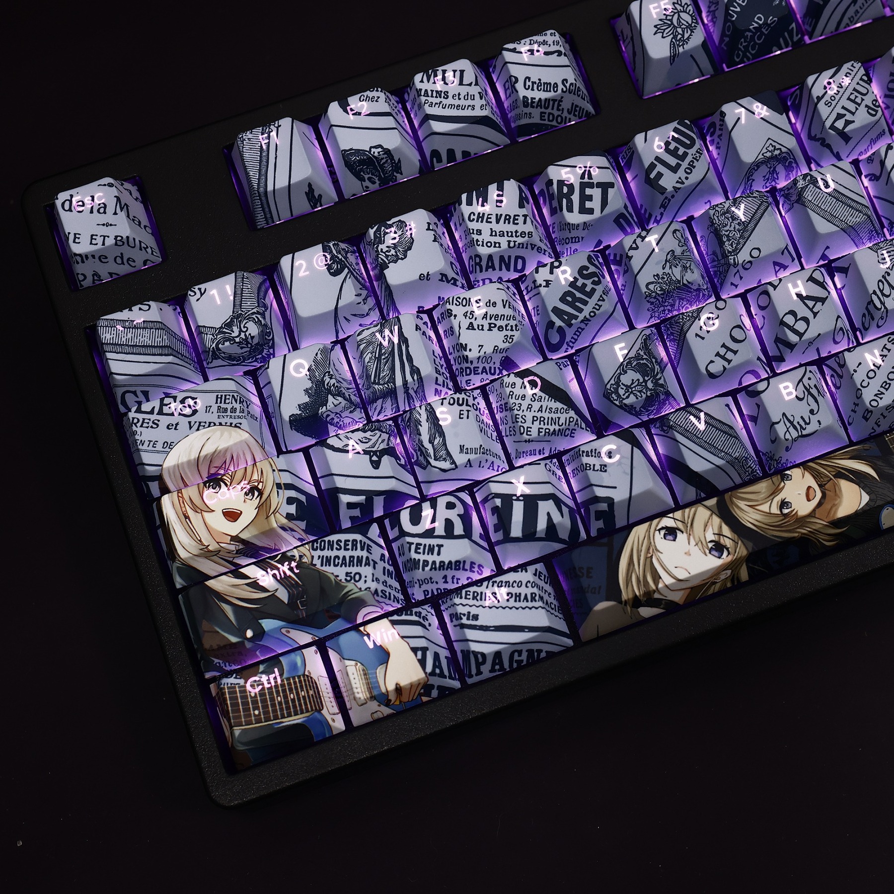 河原木桃香透光RGB108鍵標準配列衛星軸鍵帽-ZUIHANG SHOP