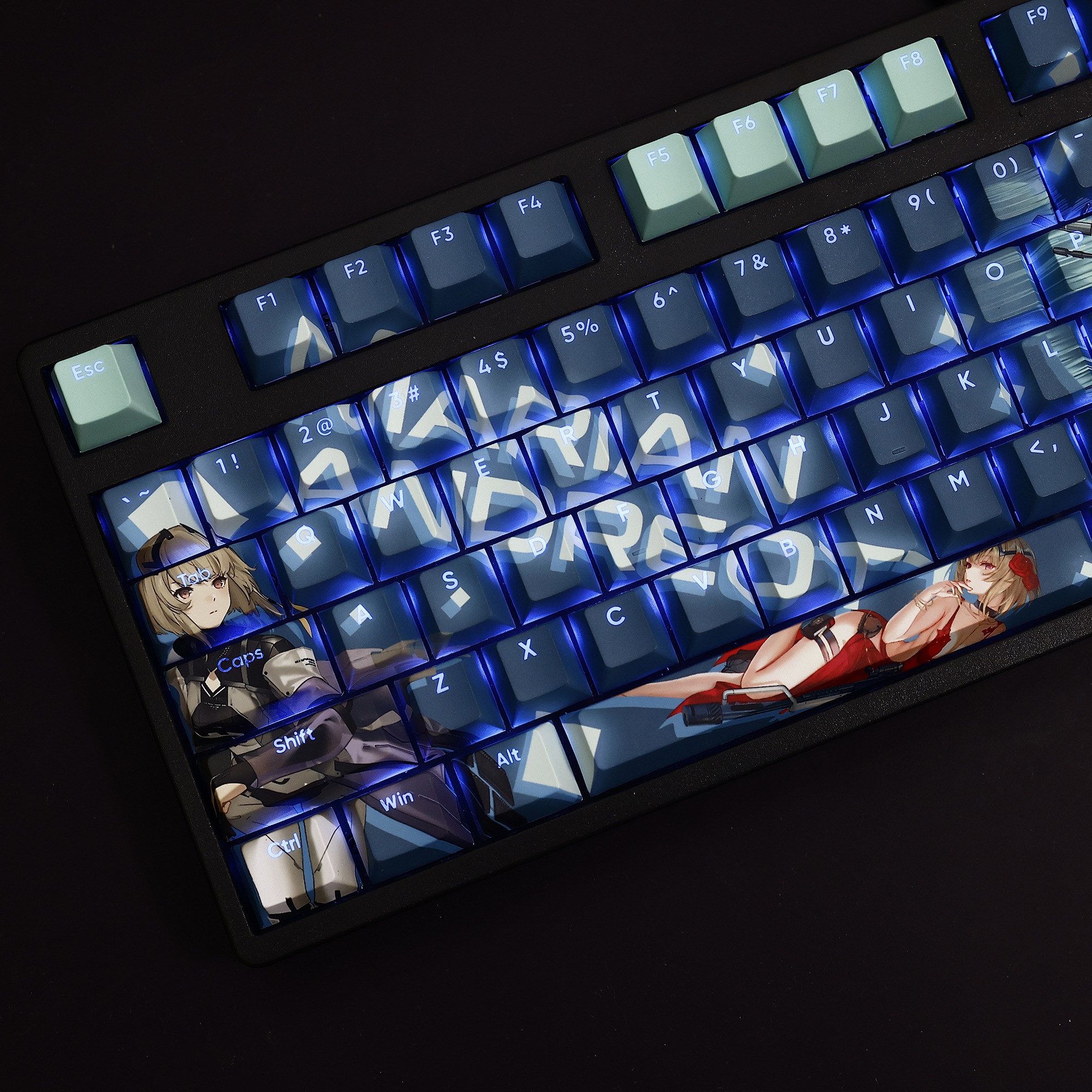 茉莉安透光RGB108鍵標準配列衛星軸鍵帽-ZUIHANG SHOP