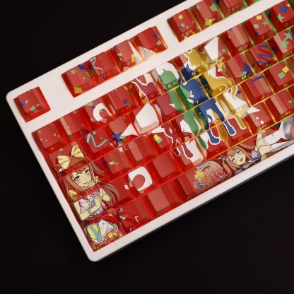 大樹快車賽馬娘透光RGB108鍵標準配列衛星軸鍵帽-ZUIHANG SHOP
