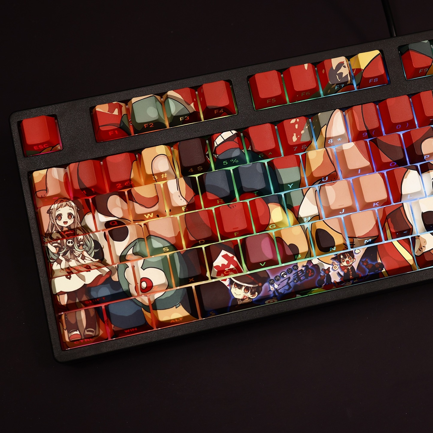 地縛少年花子君透光RGB108鍵標準配列衛星軸鍵帽-ZUIHANG SHOP