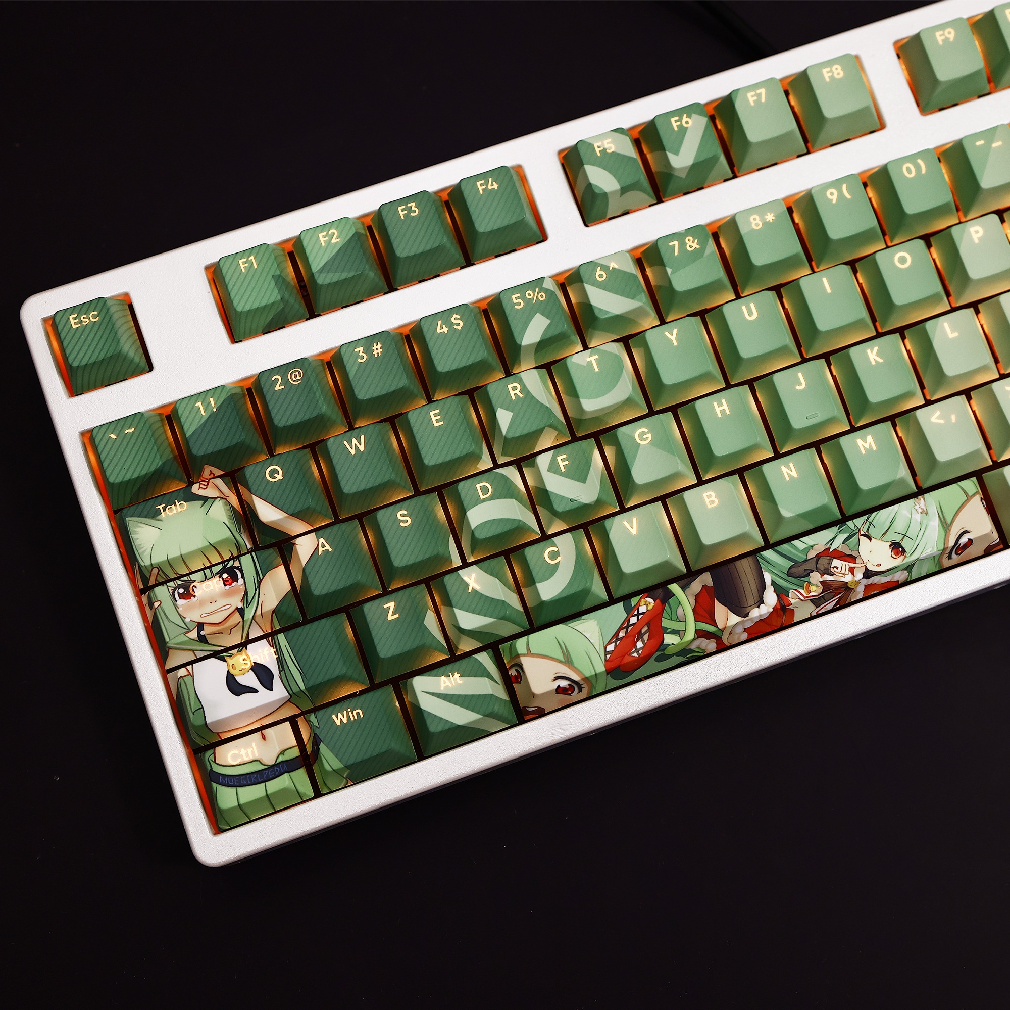 萌百娘透光RGB108鍵標準配列衛星軸鍵帽-ZUIHANG SHOP