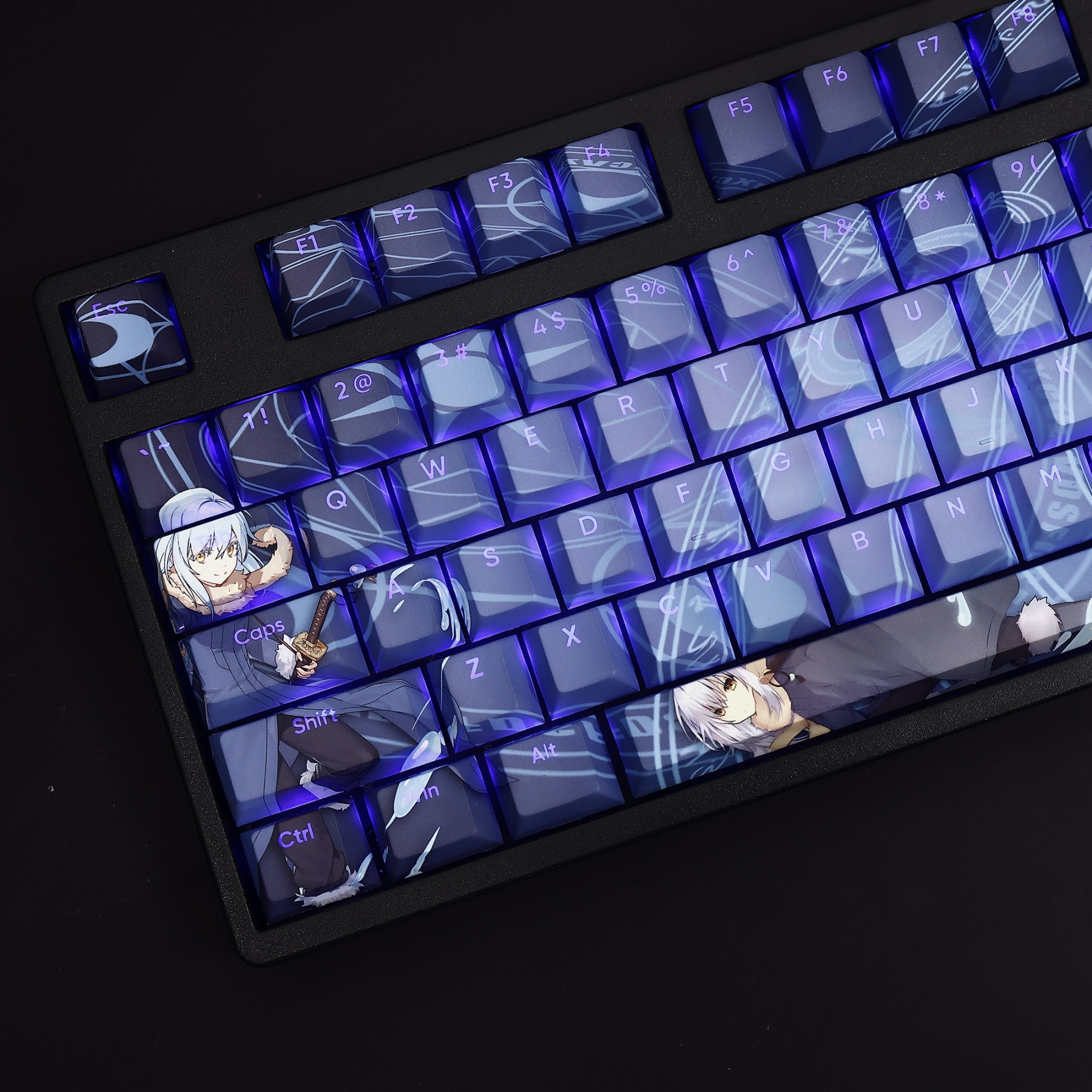 利姆魯透光RGB108鍵標準配列衛星軸鍵帽