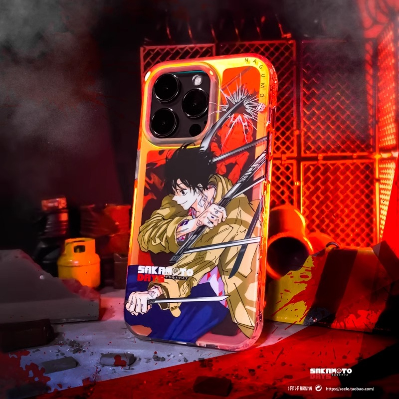 坂本日常「隱砂」IMD炫彩鐳射 軟邊硬背 手機殼-ZUIHANG SHOP