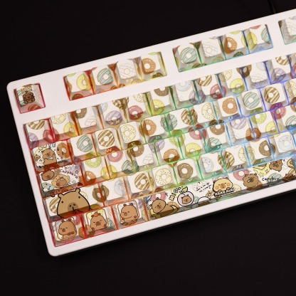 卡皮巴拉透光RGB108鍵標準配列衛星軸鍵帽-ZUIHANG SHOP
