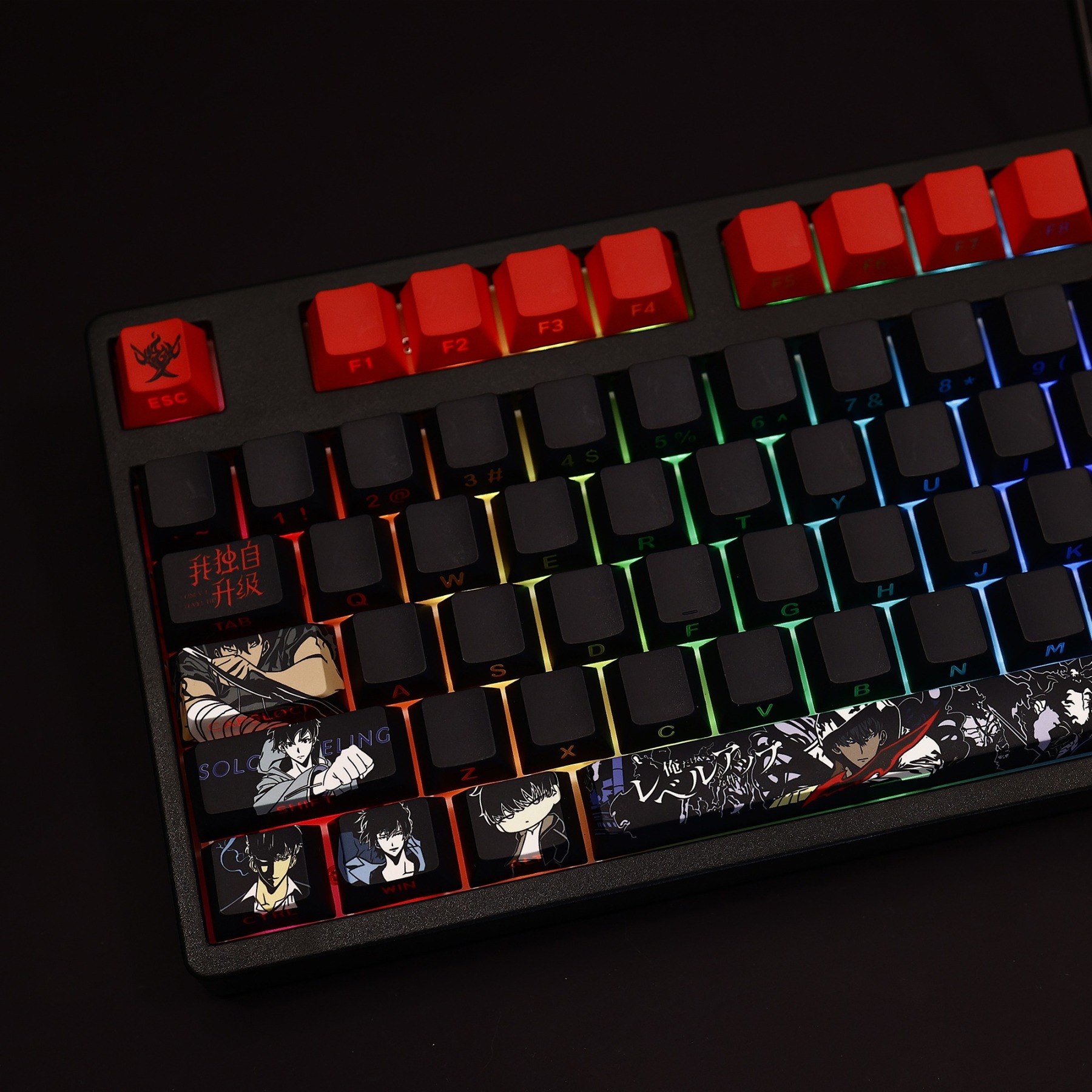 我獨自升級透光RGB108鍵標準配列衛星軸鍵帽