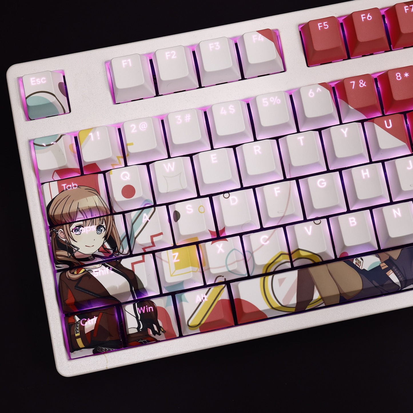 望月穗波透光RGB108鍵標準配列衛星軸鍵帽