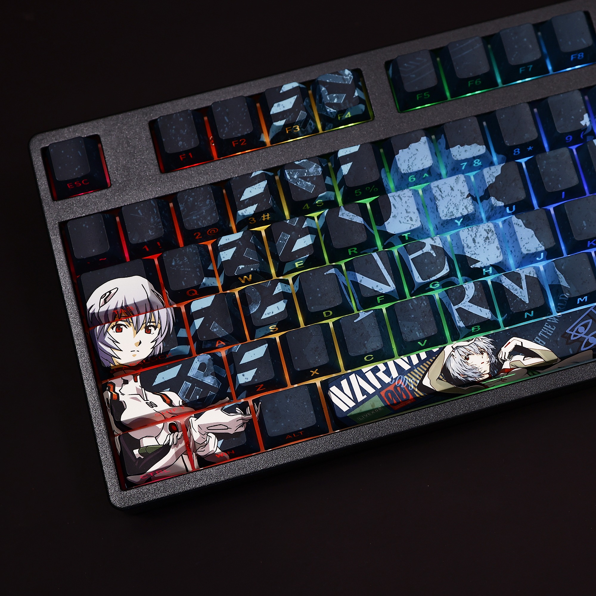 綾波麗透光RGB108鍵標準配列衛星軸鍵帽-ZUIHANG SHOP