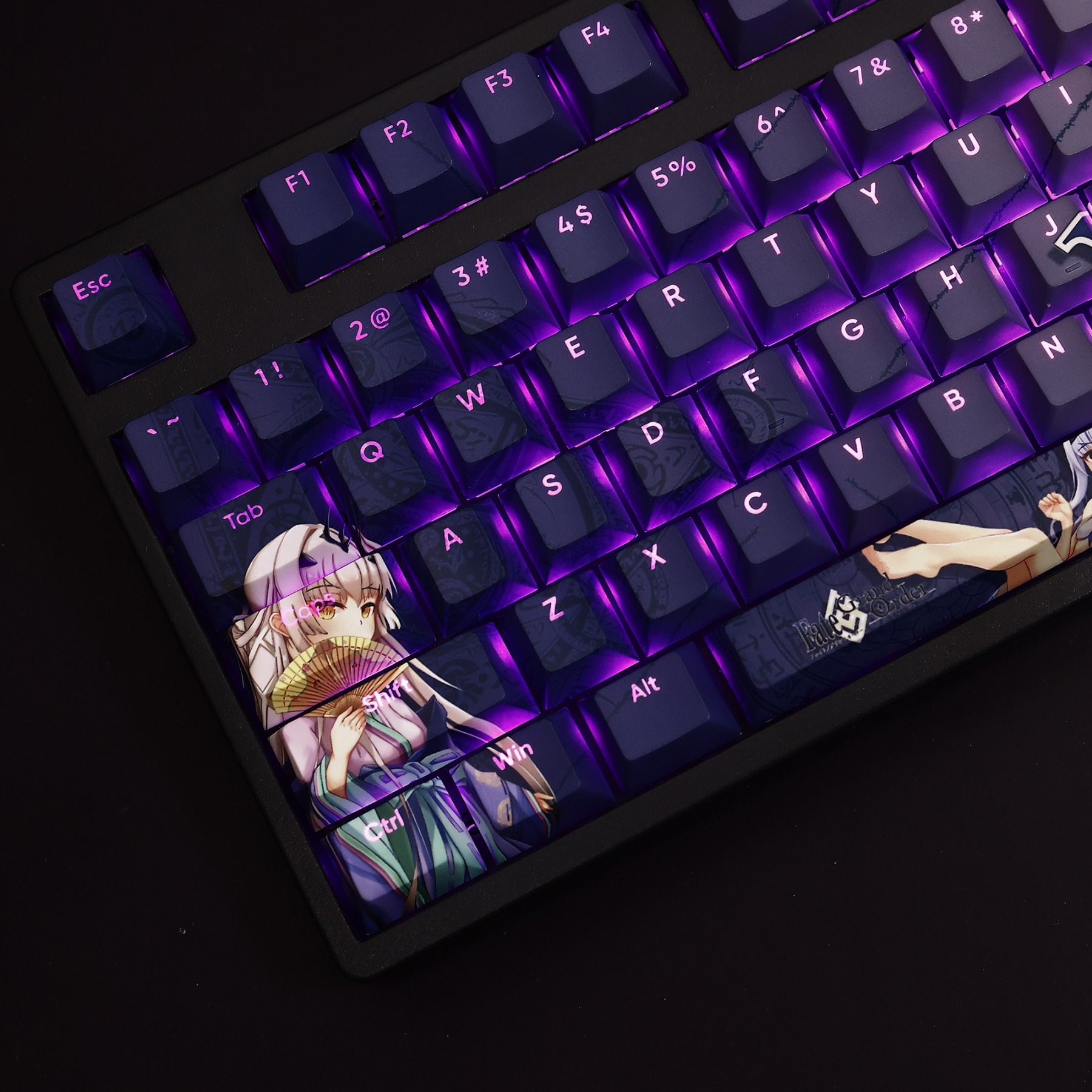 蘭斯洛特透光RGB108鍵標準配列衛星軸鍵帽