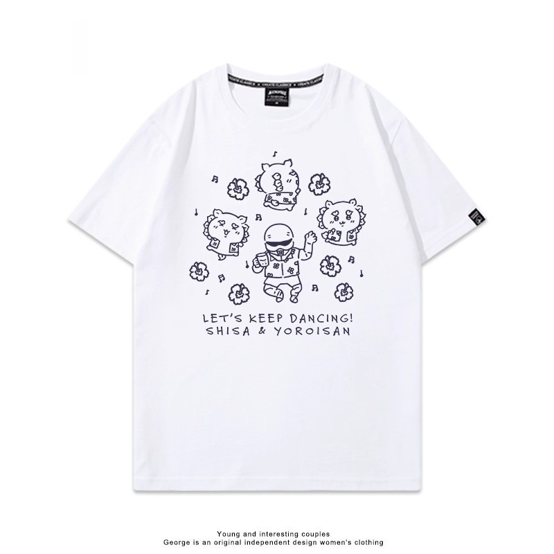 Chiikawa 2025親子情侶男女同款 印花短袖T恤-ZUIHANG SHOP