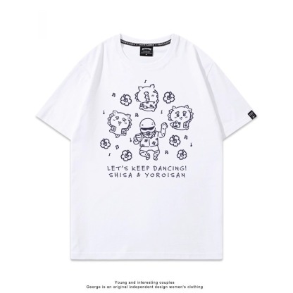 Chiikawa 2025親子情侶男女同款 印花短袖T恤-ZUIHANG SHOP