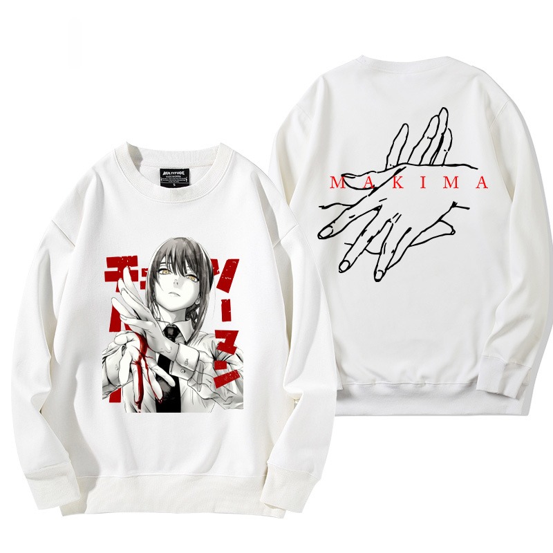 鏈鋸人 秋冬新款 親子情侶裝圓領長袖