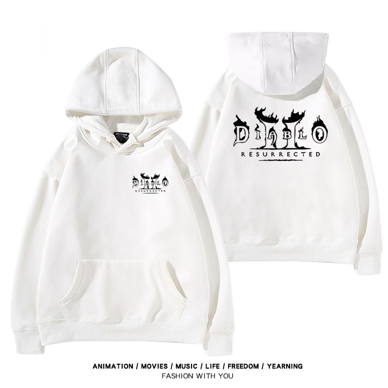 暗黑破壞神 秋冬新款 親子情侶裝連帽衛衣