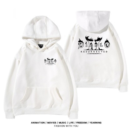 暗黑破壞神 秋冬新款 親子情侶裝連帽衛衣