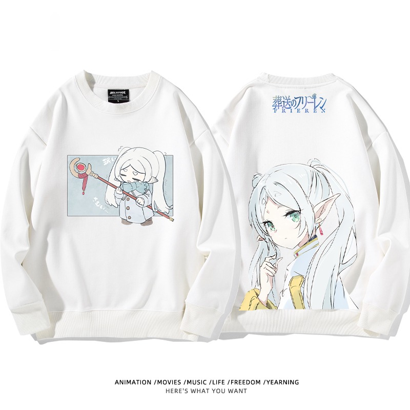 葬送的芙莉蓮 秋冬新款 親子情侶裝圓領長袖