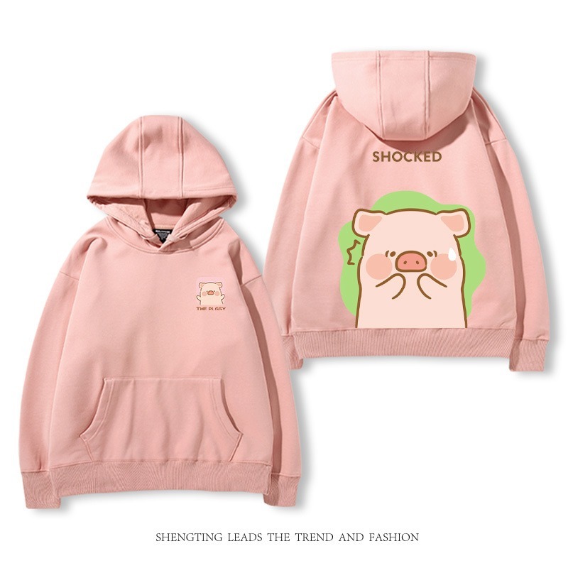 罐頭豬LULU 2025秋冬新款 親子情侶裝連帽衛衣