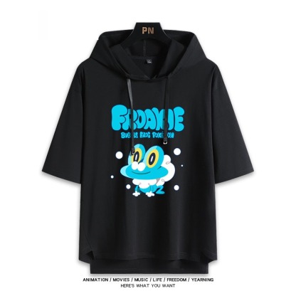 寶可夢新款 親子情侶男女款連帽短袖T恤-ZUIHANG SHOP