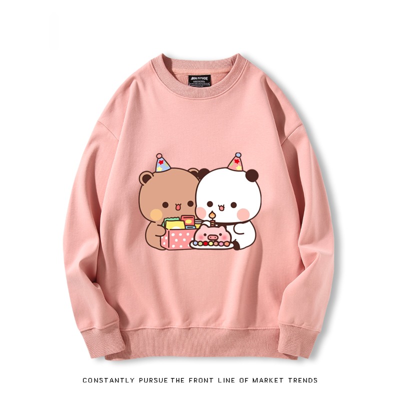 一二布布 秋冬新款 親子情侶裝圓領長袖