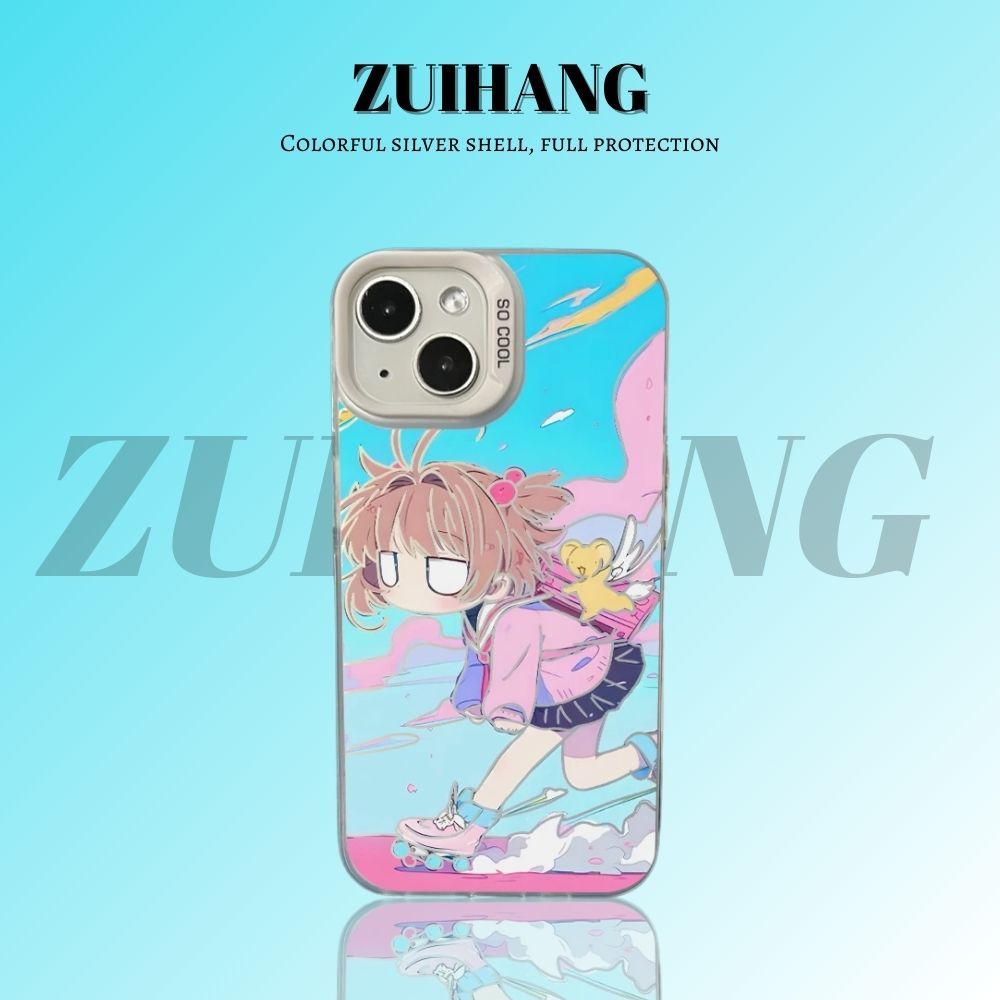 【大集合1.0】動漫彩銀線條漸變防摔手機殼-ZUIHANG SHOP