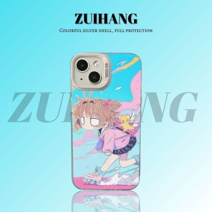 【大集合1.0】動漫彩銀線條漸變防摔手機殼-ZUIHANG SHOP