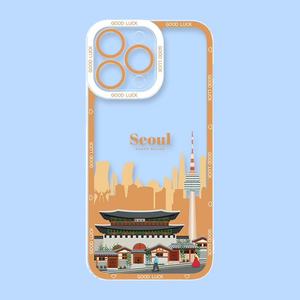 城市插畫天使眼透明防摔軟殼-ZUIHANG SHOP